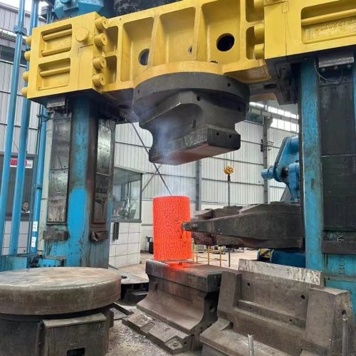 Forging technology of aviation titanium alloy